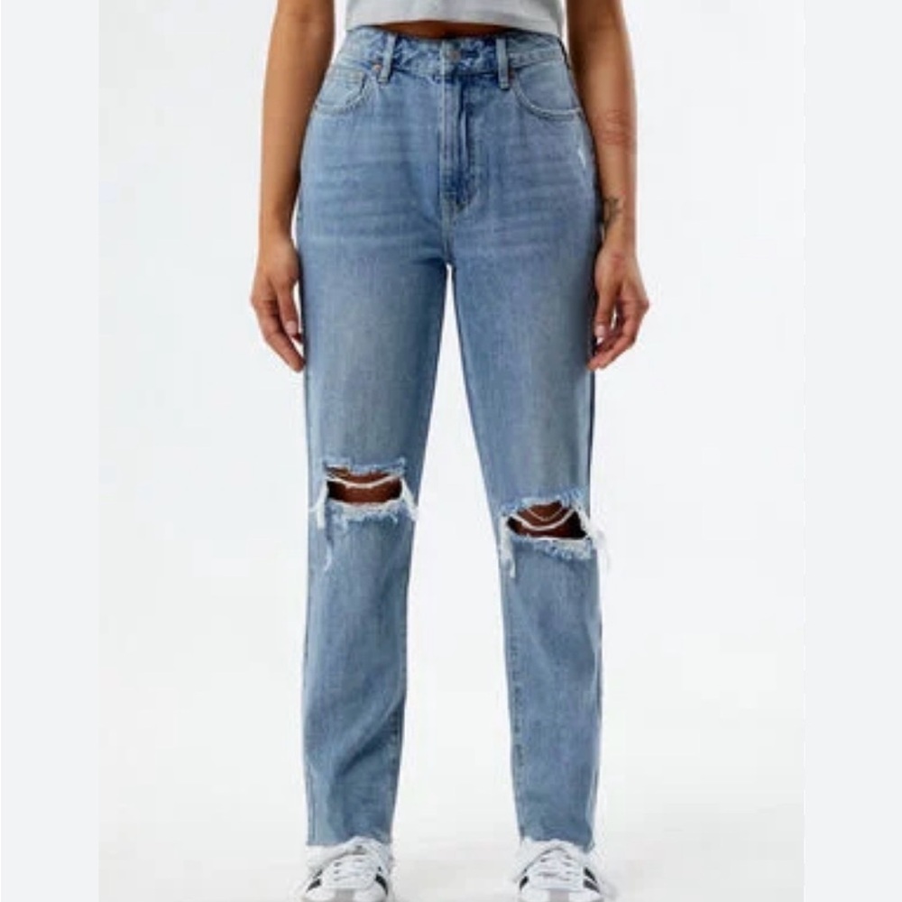 PacSun Light Blue High Rise Distressed Jeans